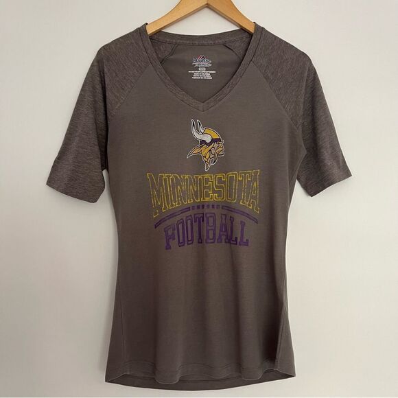 Minnesota Vikings Women’s T-Shirt - Majestic - Medium - Picture 1 of 5